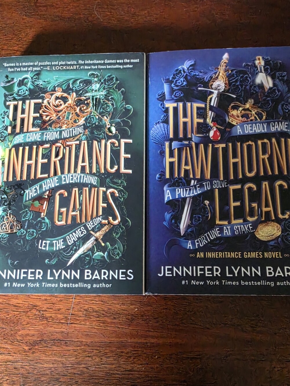 The Inheritance Games Books 1 and 2 By Jennifer Lynn Barnes Paperback Books